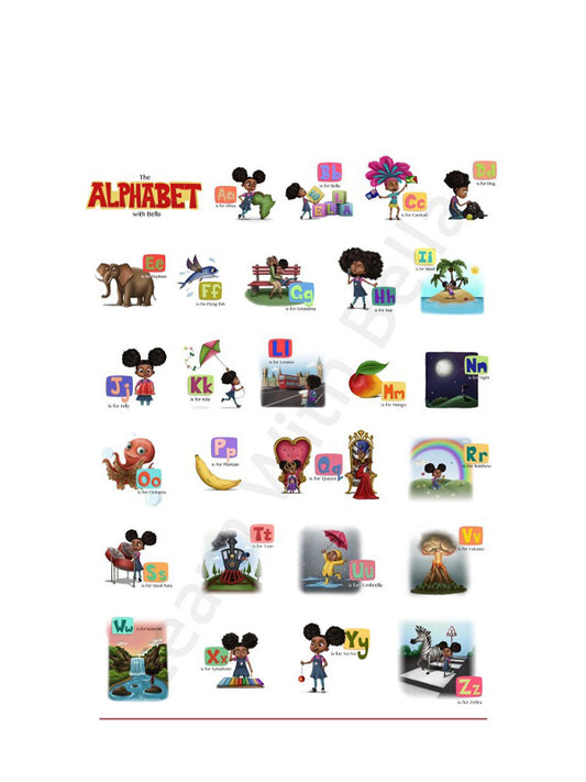 The Alphabet with Bella Poster